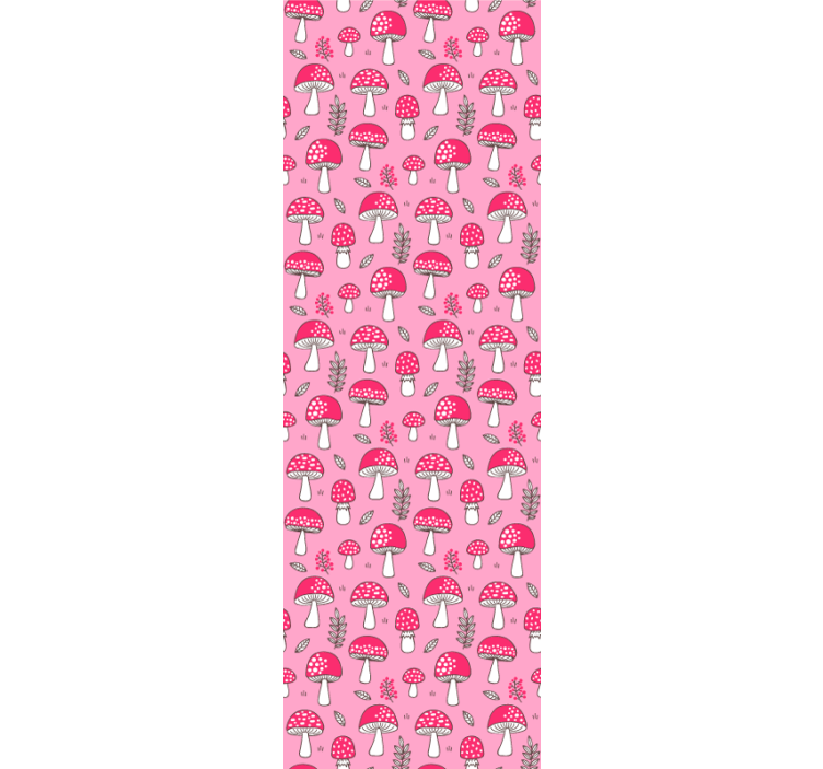 アート 壁紙 キノコ模様 - TENSTICKERS