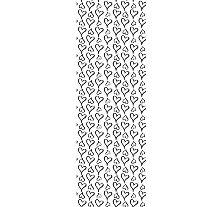 幾何学的な壁紙 ハートモチーフ繰り返し - TENSTICKERS