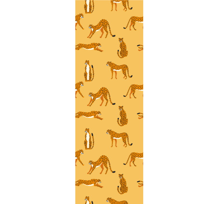 動物 壁紙 遊び好きなヒョウ - TENSTICKERS