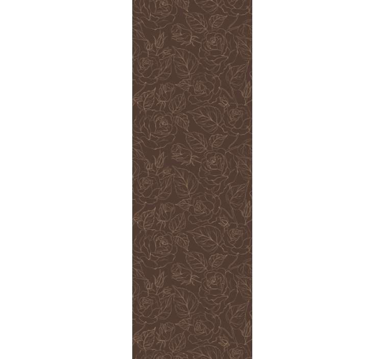 壁紙 花 シンプルなバラのパターン - TENSTICKERS