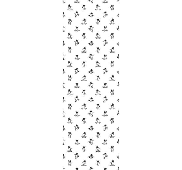 犬 壁紙 スケートボードに乗ったブルドッグ - TENSTICKERS