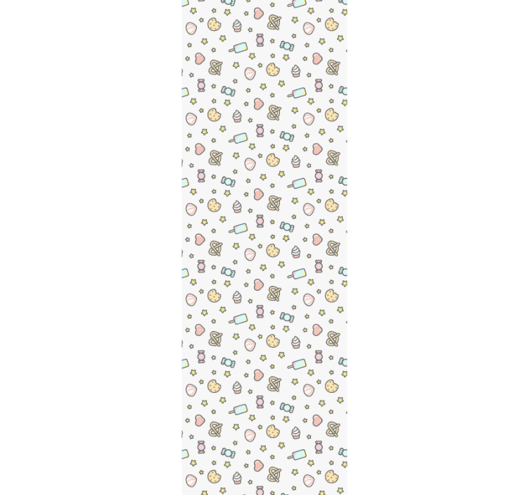 保育園の壁紙 スイーツ風の模様 - TENSTICKERS