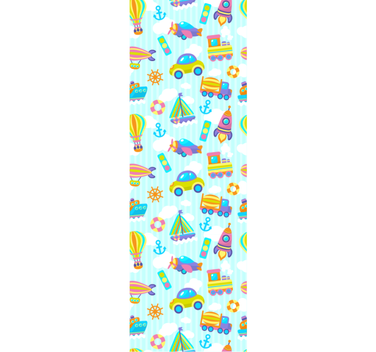 車のモダンな壁紙のかわいいデザイン - TENSTICKERS