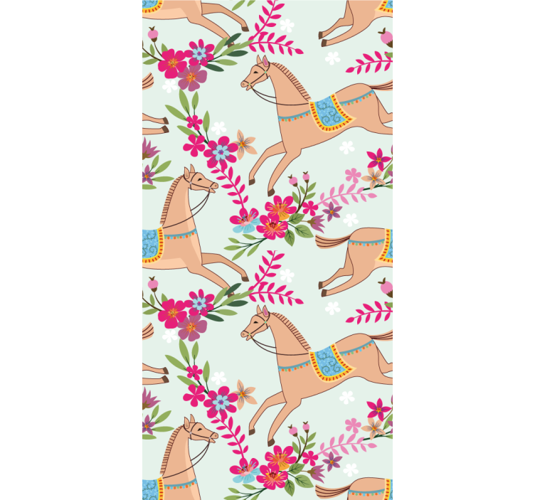 動物 壁紙 馬術の花 - TENSTICKERS