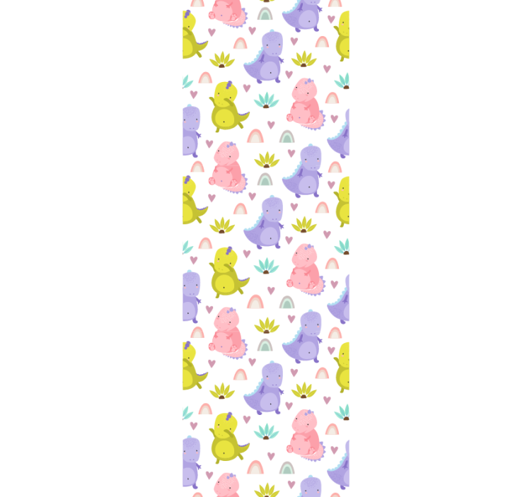 保育園の壁紙 恐竜の喜びのパターン - TENSTICKERS