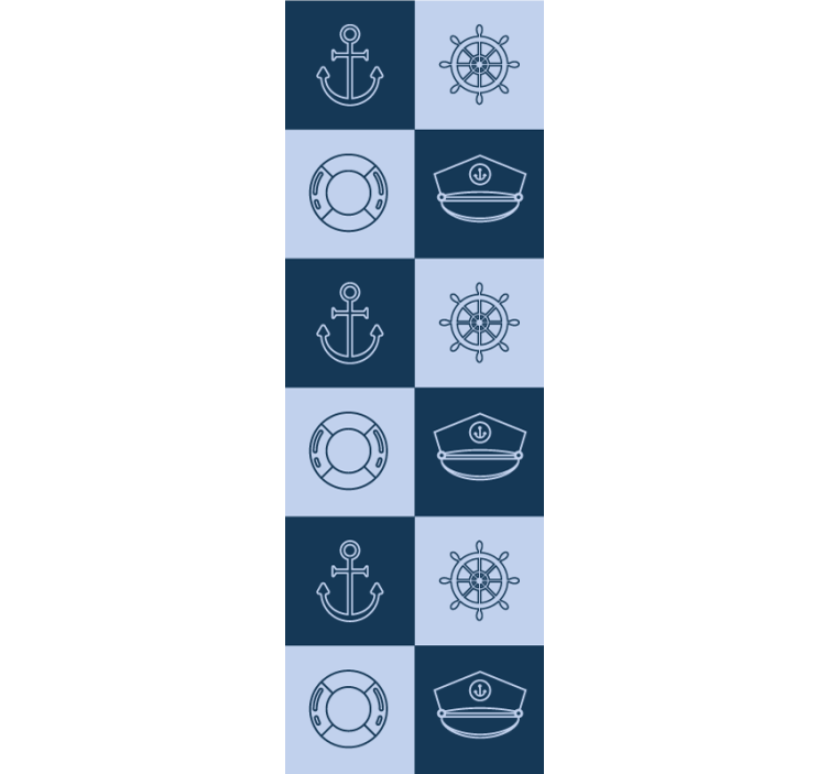 タイル 壁紙 航海タイルパターン - TENSTICKERS