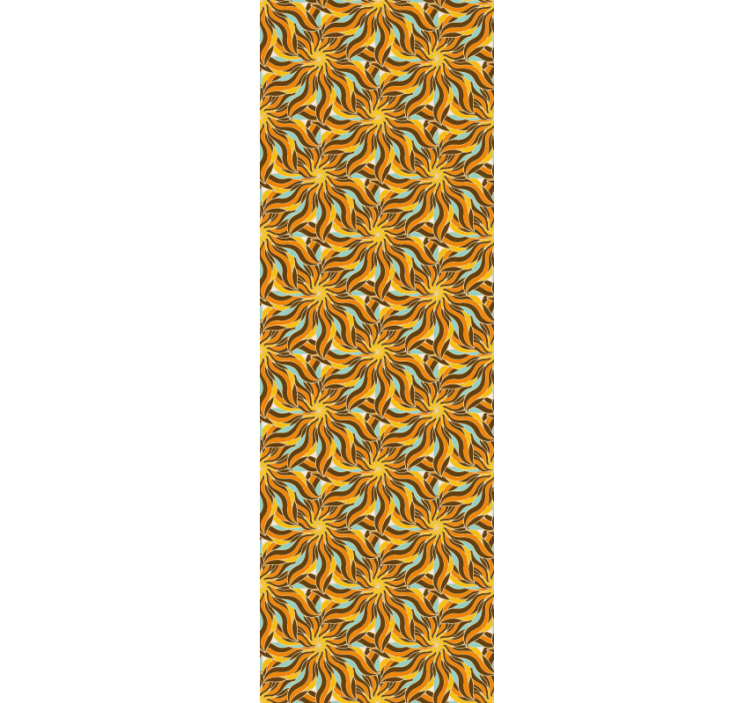 幾何学的壁紙 複雑な渦巻き模様 - TENSTICKERS