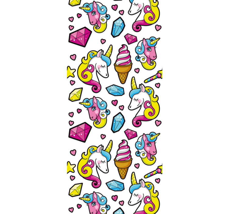 かわいいダイヤモンドユニコーンの子供の壁紙 - TENSTICKERS