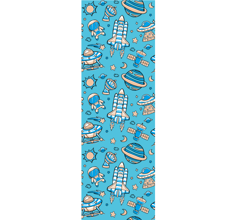 和 モダン 壁紙 宇宙探査ファンタジー - TENSTICKERS