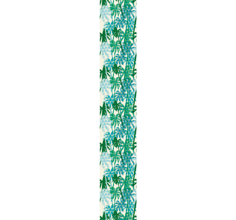 熱帯雨林の壁紙 熱帯の幾何学模様 - TENSTICKERS