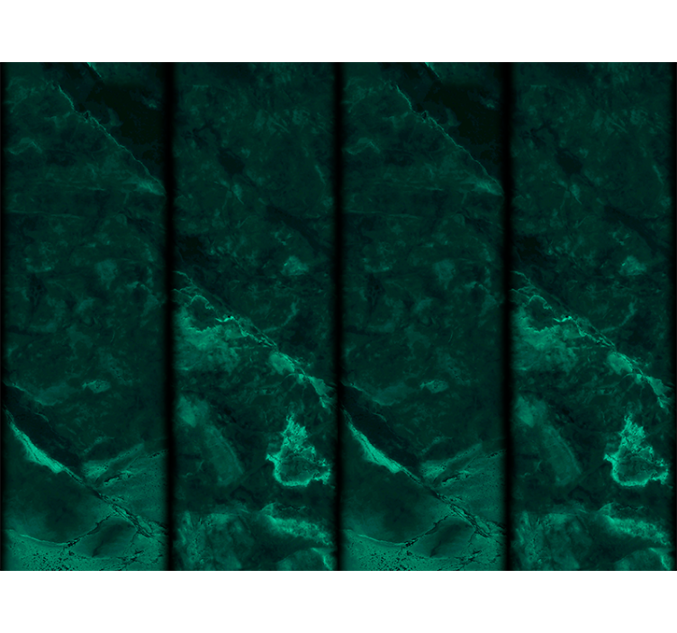 黒と緑の大理石の効果のバスルームの壁紙 - TENSTICKERS