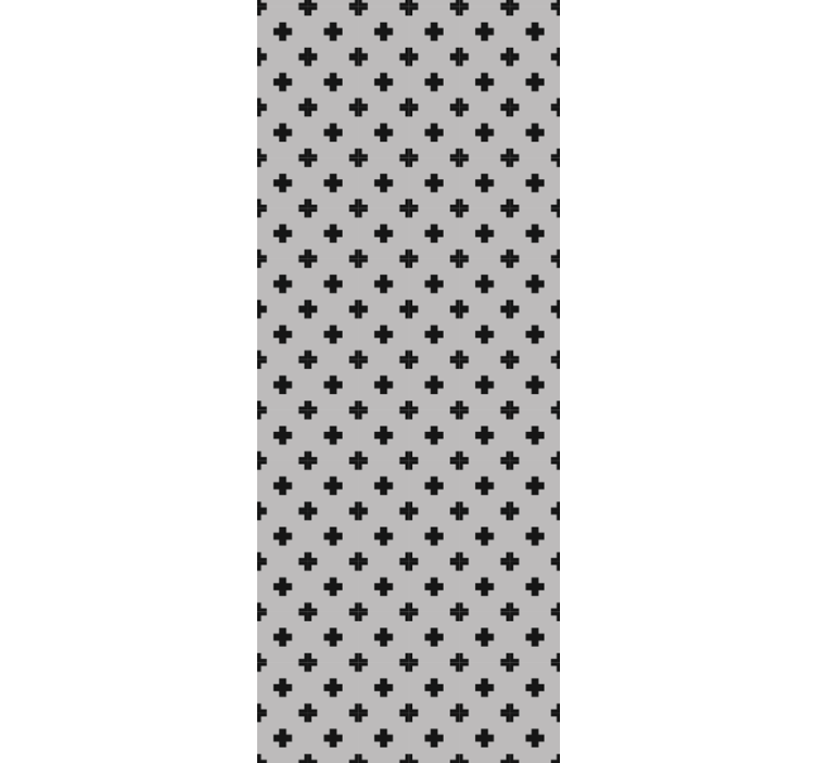 幾何学的な壁紙 十字模様 - TENSTICKERS