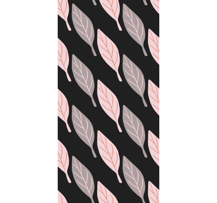 葉壁紙 エレガントな葉模様 - TENSTICKERS