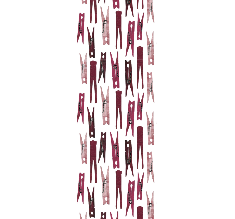 幾何学的壁紙 散らばった洗濯バサミ - TENSTICKERS