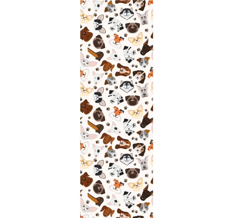 犬 壁紙 遊び心あふれる犬のイラスト - TENSTICKERS