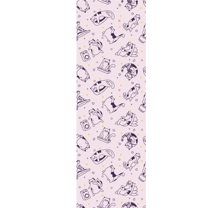 保育園の壁紙 遊び心のある線画 - TENSTICKERS