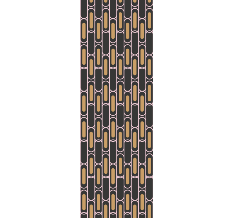 和 モダン 壁紙 幾何学的ラインアレンジメント - TENSTICKERS