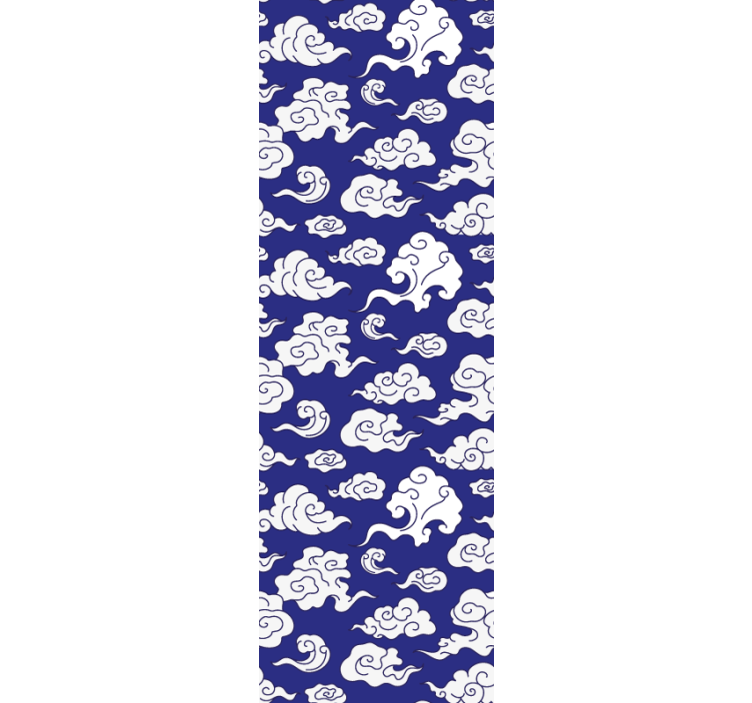 ニューヨーク 壁紙 曇りのモチーフ模様 - TENSTICKERS