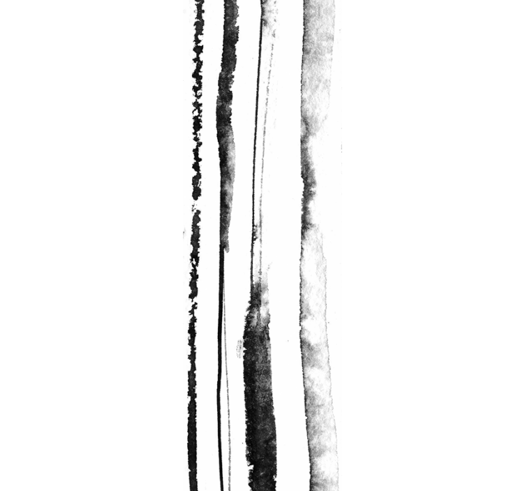 縦縞 壁紙 有機的な白黒パターン - TENSTICKERS