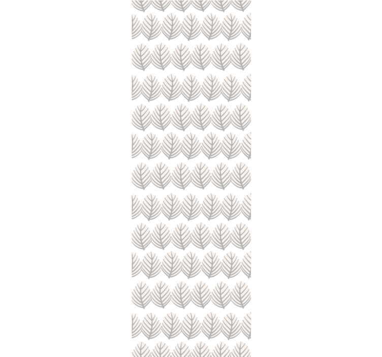 葉壁紙シンプルグレーパターン - TENSTICKERS