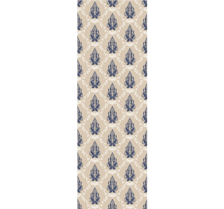 バロック壁紙葉っぱと花のモチーフ - TENSTICKERS