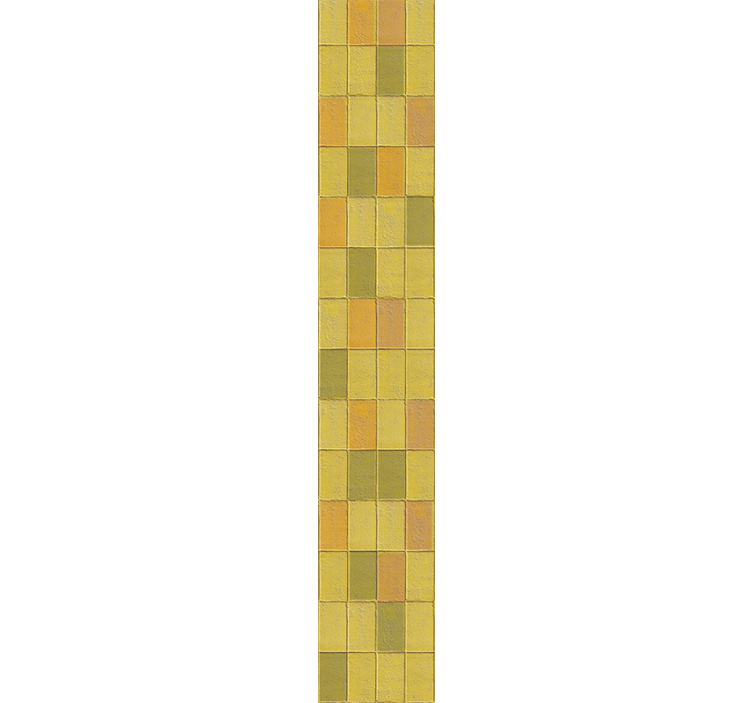 タイル 壁紙 暖かな黄色の色合い - TENSTICKERS