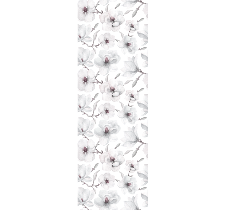 壁紙 花 エレガントなグレーのモチーフ - TENSTICKERS