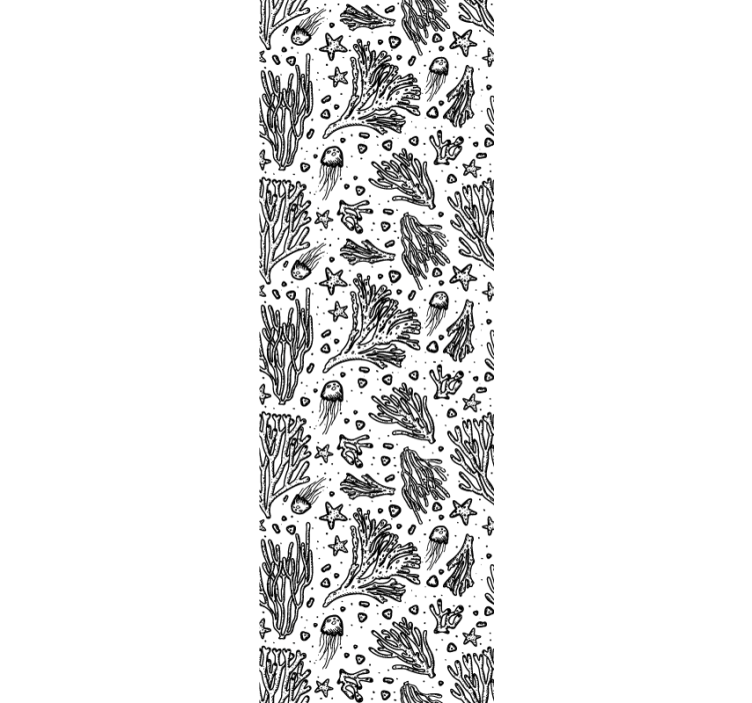 葉壁紙サンゴ礁模様 - TENSTICKERS