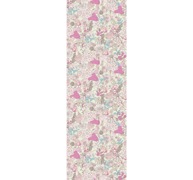 花 壁紙 ヴィンテージクラシックガーデン - TENSTICKERS