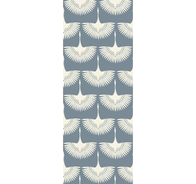 鳥 ウォールペーパー 優雅な飛ぶコウノトリのパターン - TENSTICKERS