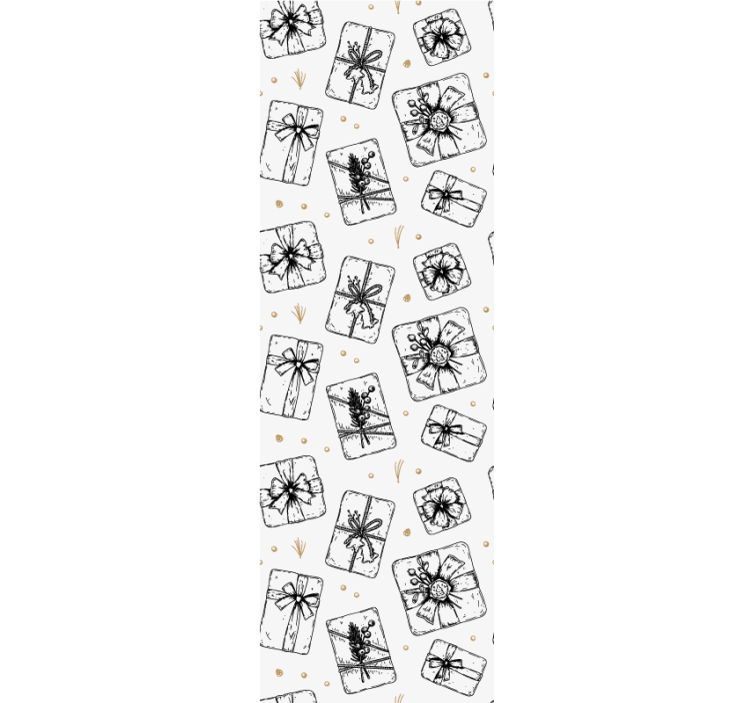 クリスマス 壁紙 ギフトリボンパターン - TENSTICKERS