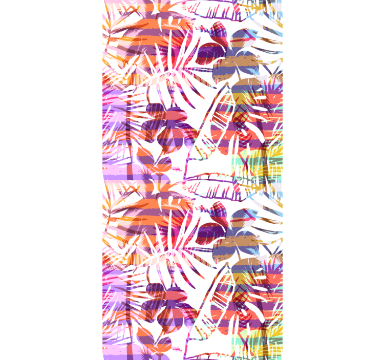 壁紙 花 鮮やかな花柄パターン - TENSTICKERS