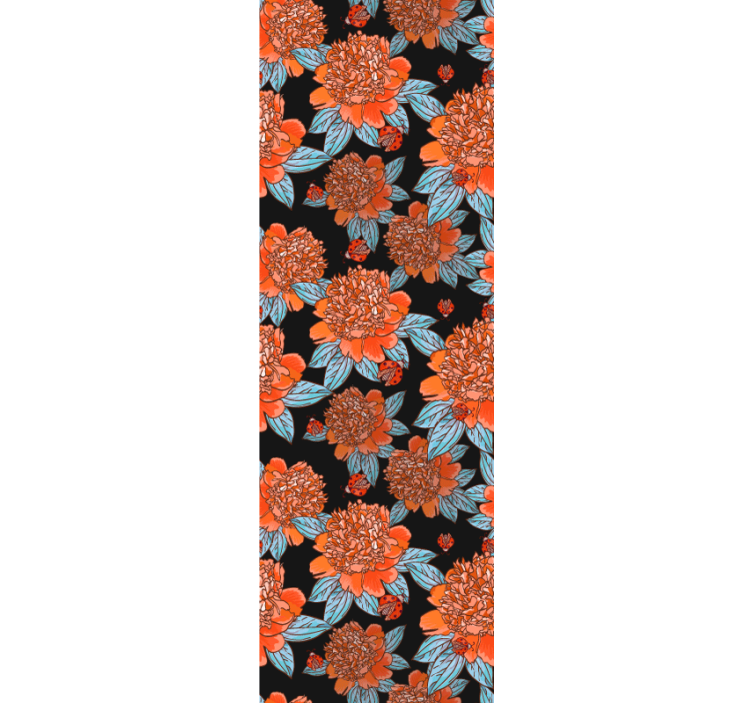 壁紙 花 鮮やかでカラフルなデザイン - TENSTICKERS