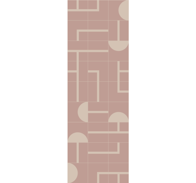 ドットの壁紙とピンクの幾何学模様 - TENSTICKERS