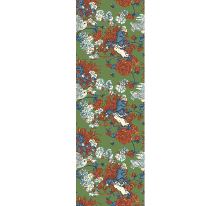 壁紙 花 花の中の鳥たち - TENSTICKERS