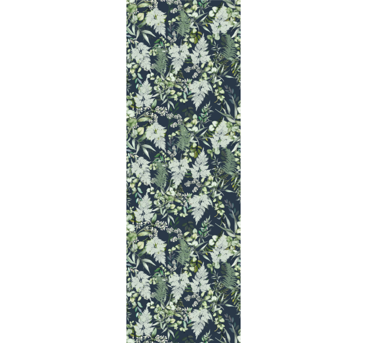 自然 壁紙 エレガントな緑のパターン - TENSTICKERS