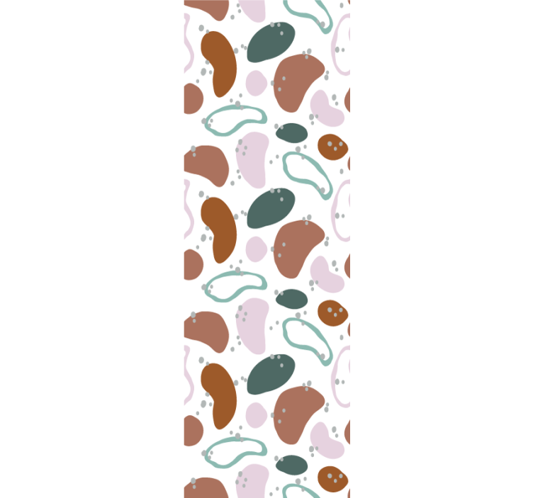 不規則な抽象的な形のパターンの壁紙 - TENSTICKERS