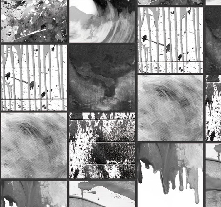 概要の壁紙 モノクロームの流動性 - TENSTICKERS