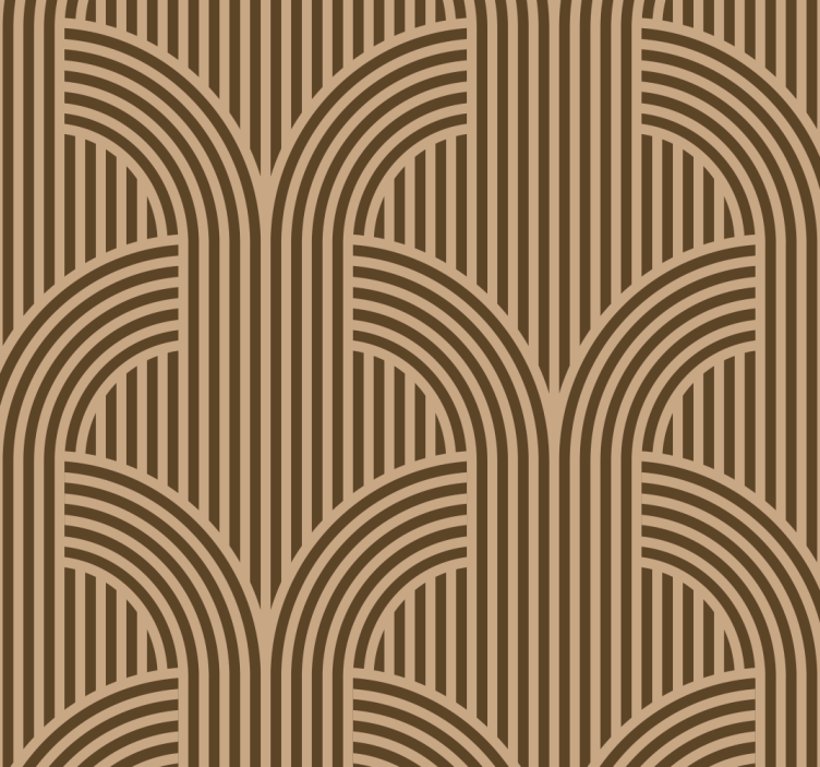 幾何学的壁紙 アールデコのアーチ - TENSTICKERS