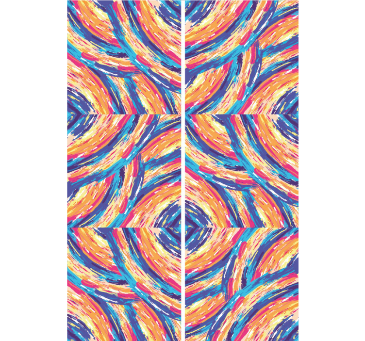 概要の壁紙 鮮やかなブラシストローク - TENSTICKERS