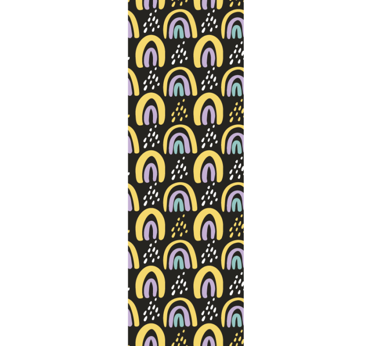 虹のモダンな壁紙 - TENSTICKERS