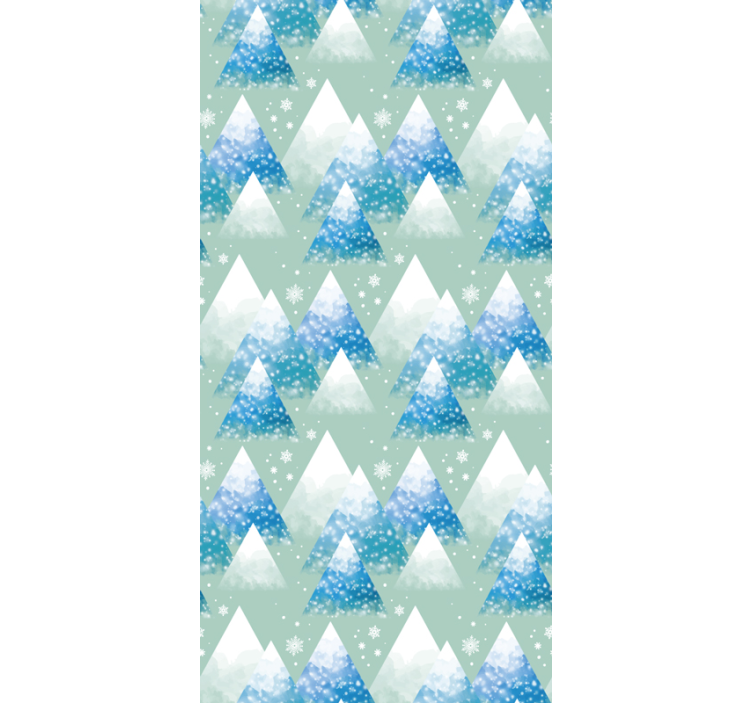 水彩の山の風景の壁紙 - TENSTICKERS