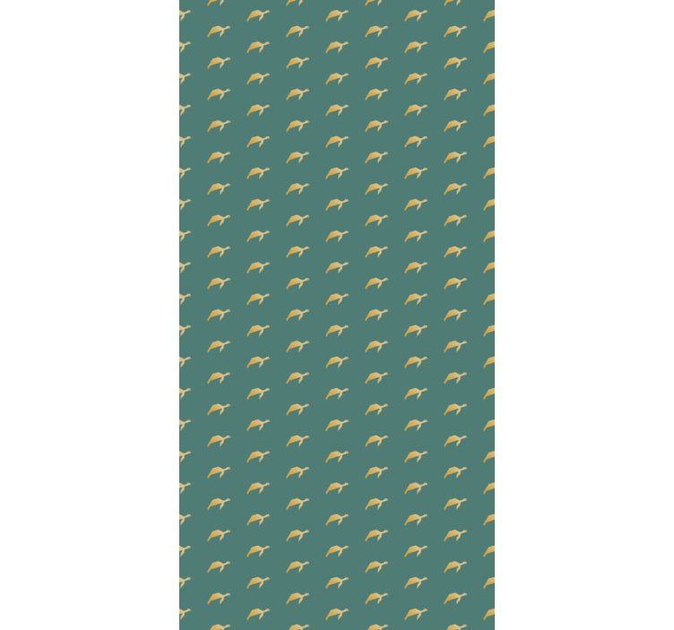 動物 壁紙 小さなカメのパターン - TENSTICKERS