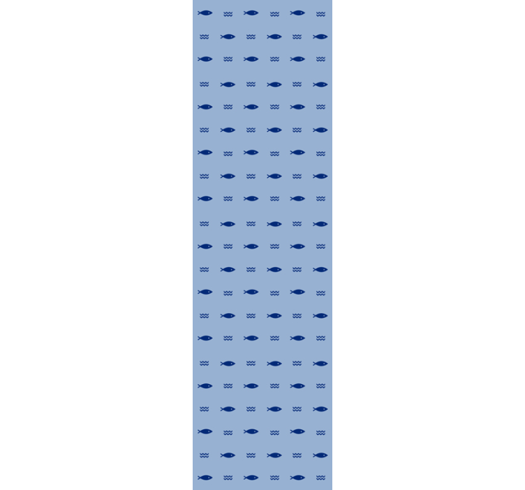 魚壁紙水中の青い模様 - TENSTICKERS