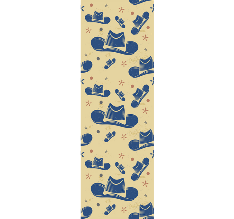 カウボーイハットの寝室の壁紙 - TENSTICKERS