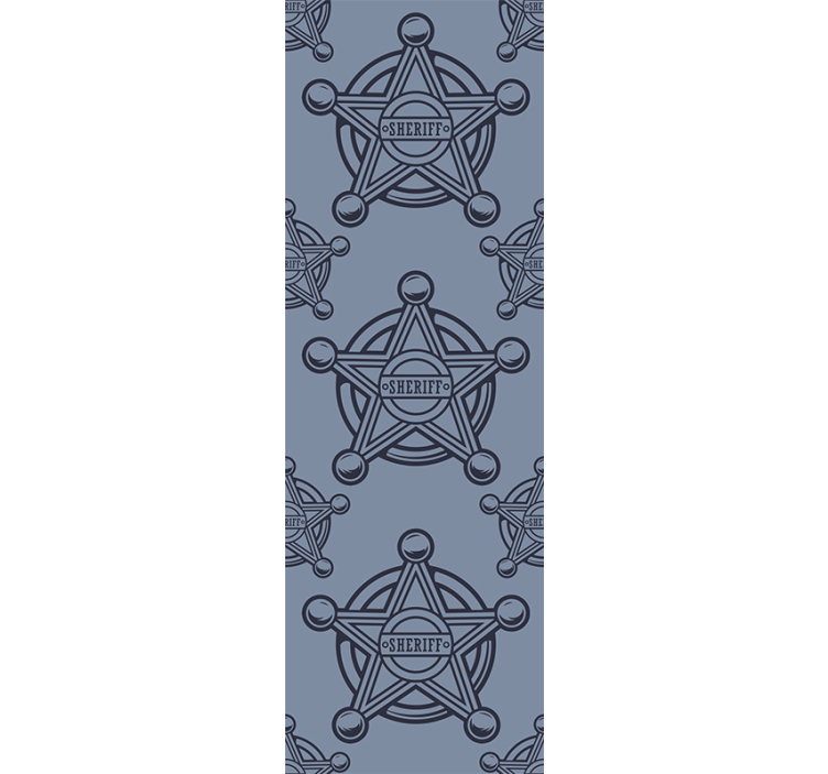 カスタム壁紙シェリフスター柄 - TENSTICKERS