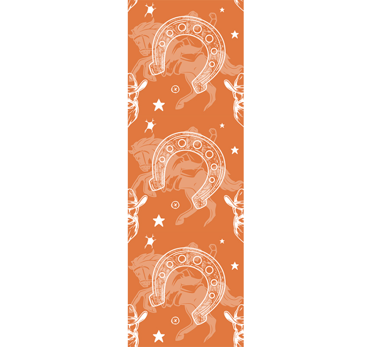 馬壁紙カウボーイと星模様 - TENSTICKERS