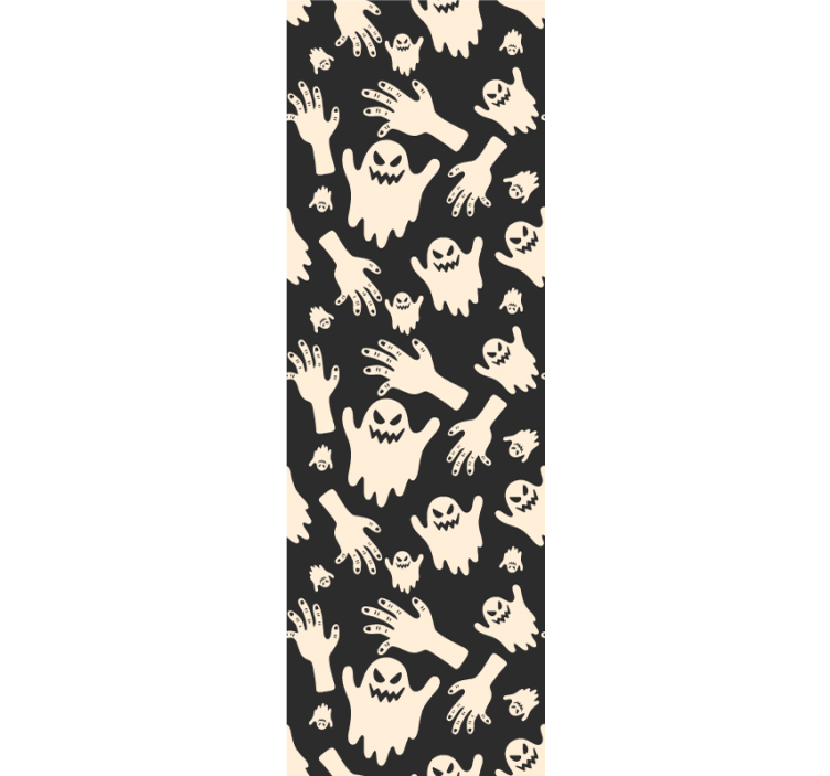 ハロウィーン壁紙 幽霊の手のパターン - TENSTICKERS