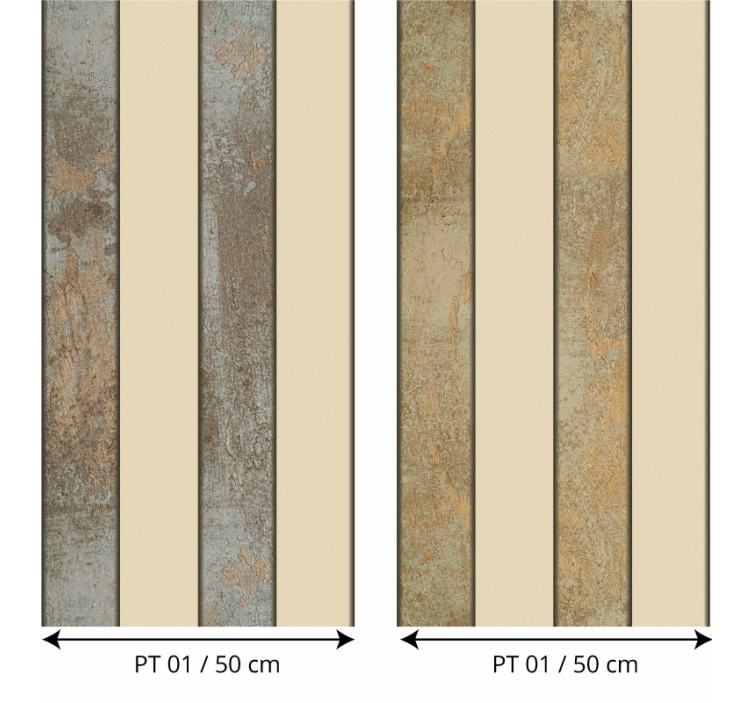 コンクリートの縞模様の壁紙のスタイリング - TENSTICKERS