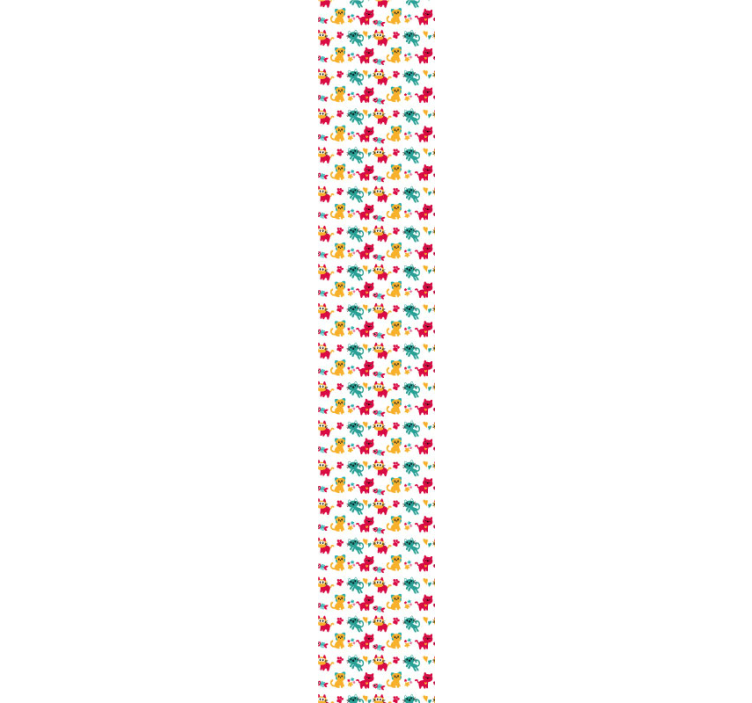 猫 壁紙 カラフルなオリジナルパターン - TENSTICKERS